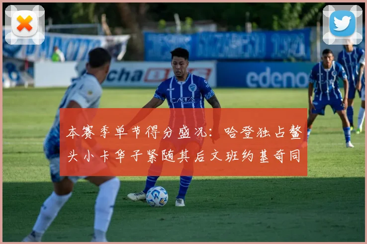本赛季单节得分盛况：哈登独占鳌头小卡华子紧随其后文班约基奇同创佳绩