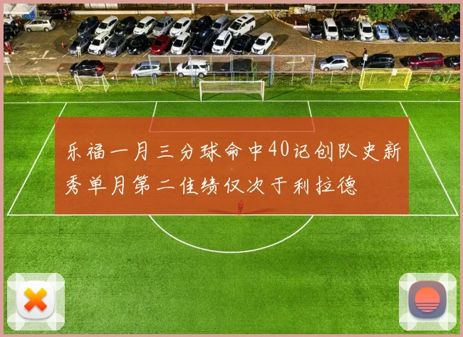 乐福一月三分球命中40记创队史新秀单月第二佳绩仅次于利拉德